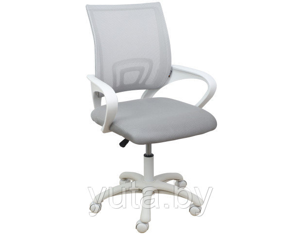 Кресло поворотное RICCI, WHITE (светло-серый)