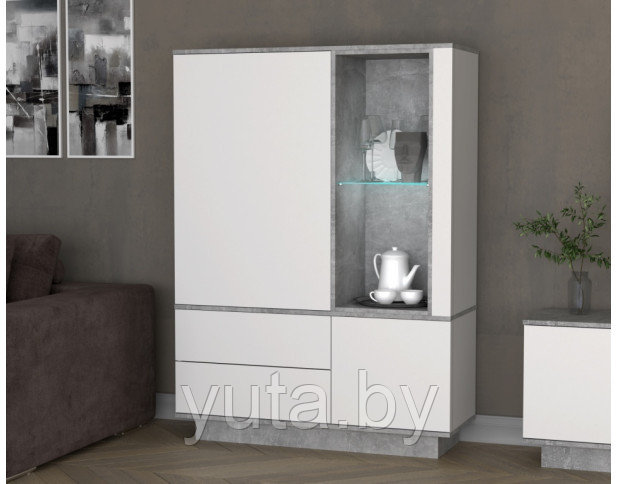 Шкаф комбинированный Quartz QZ-ШК2 с подсветкой