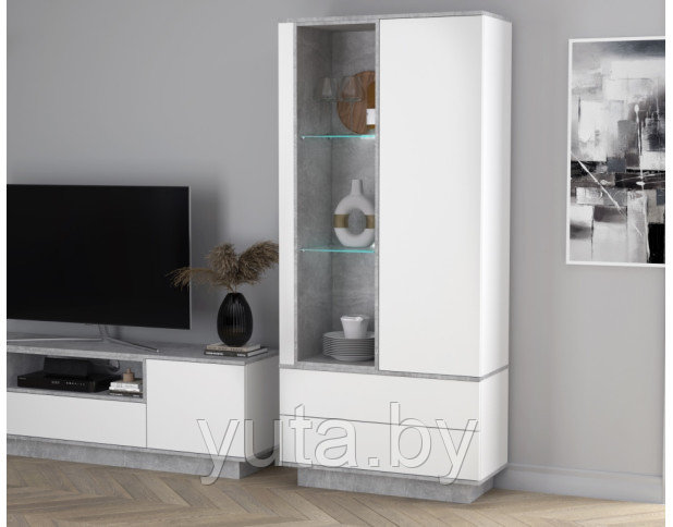 Шкаф комбинированный Quartz QZ-ШК1 с подсветкой