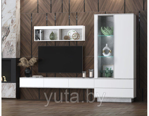 Гостиная Quartz-10 (Гостиная-10) с подсветкой