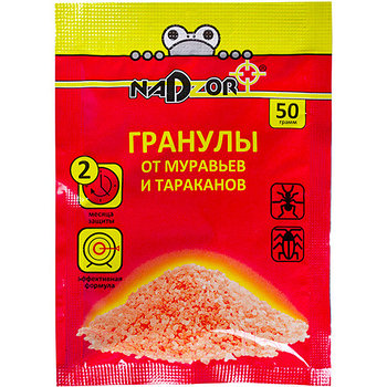 Гранулы от муравьев и тараканов. 50гр. Nadzor
