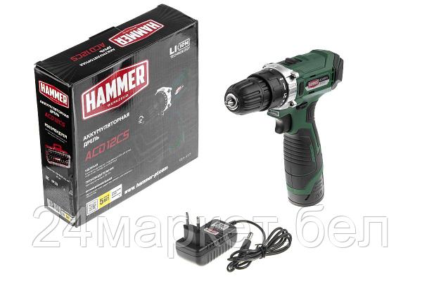Дрель-шуруповерт Hammer ACD12CS (с 1-им АКБ)