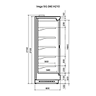 Вертикальная витрина Dazzl Vega SG 080 H210 торцевая +1…+7 (с боковинами), фото 5