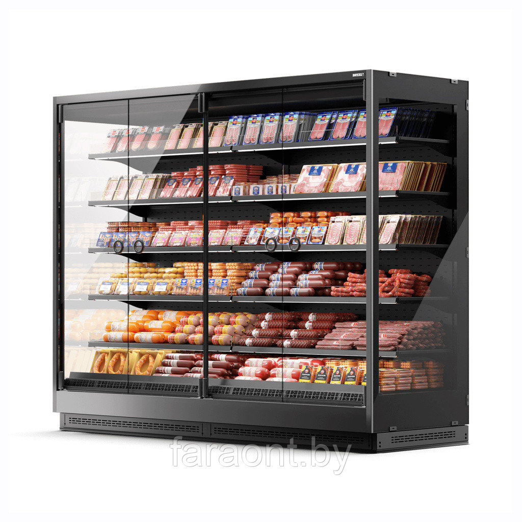 Вертикальная витрина Dazzl Vega SG 080 H210 торцевая +1…+7 (с боковинами)