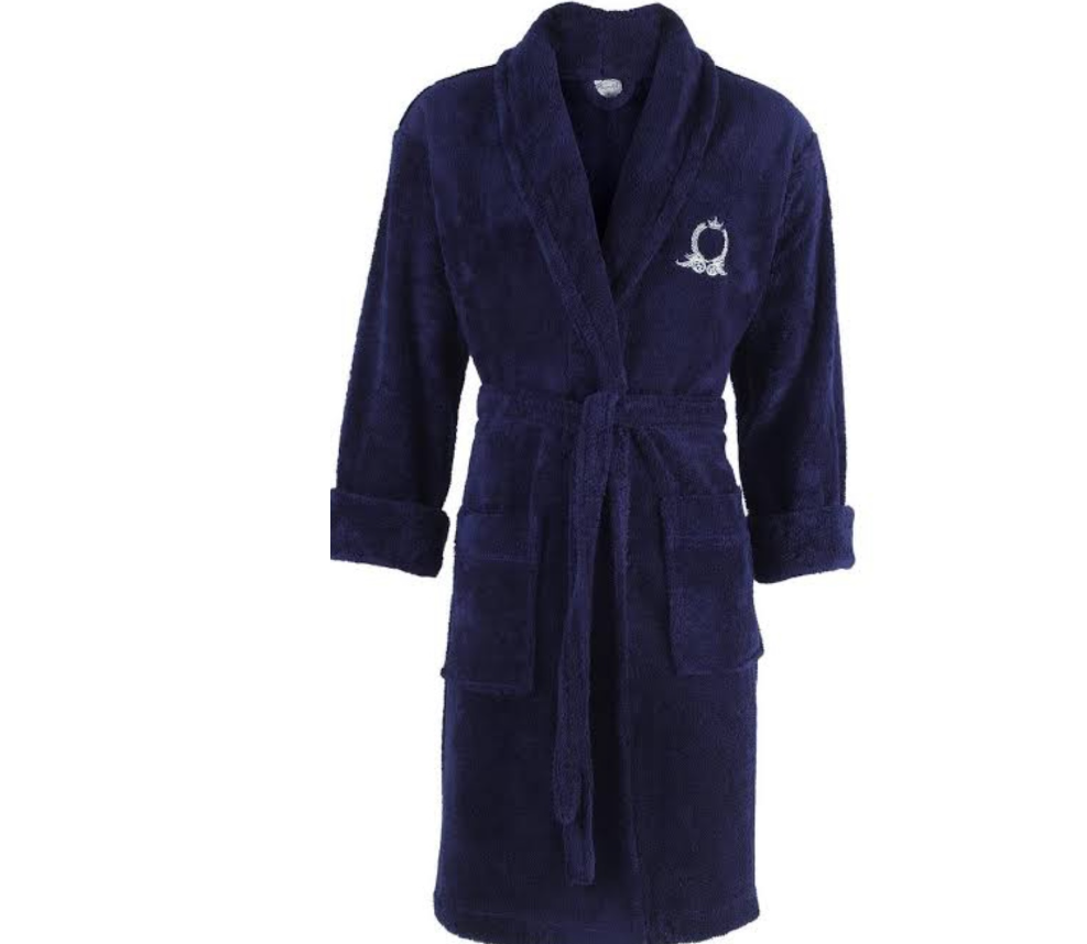 Мужской махровый халат Goodness.Синий . размер 44-48