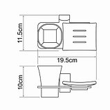 Держатель стакана и мыльницы Wasserkraft Leine K-5026, фото 3