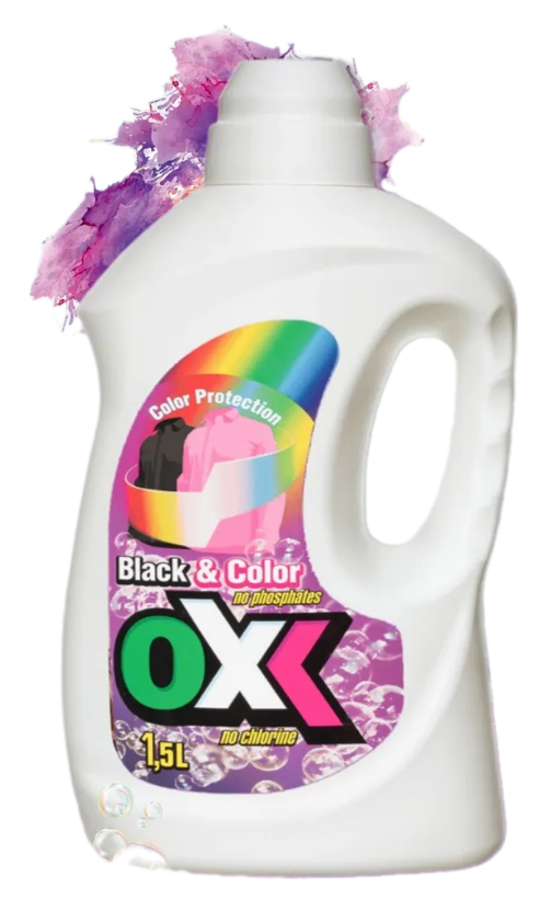 Средство для стирки OXI "Black&Color", 1,5 л.