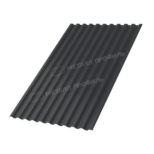 Профилированный лист С-21x1000-A (ПЭ-01-7024-0,45) RAL 7024 Серый графит