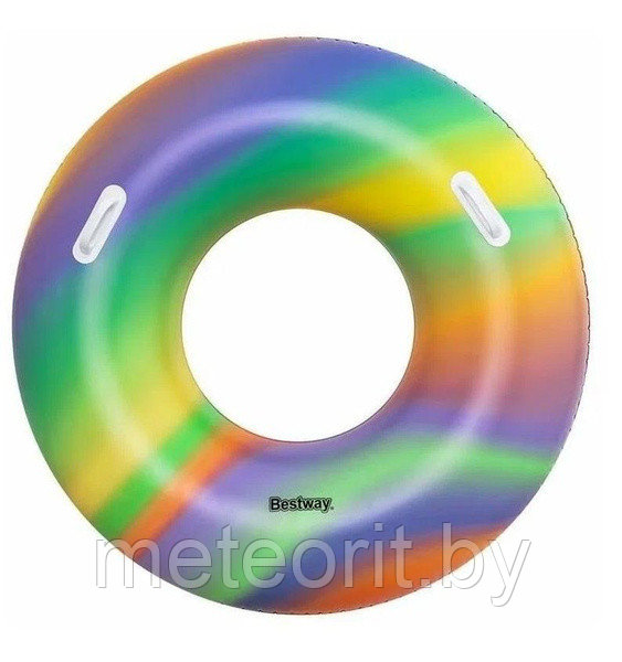 Круг для плавания для детей и взрослых "Радуга" 119см