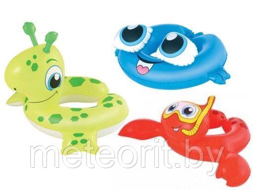 КРУГ ДЛЯ ПЛАВАНИЯ поливинилхлорид детский "Животные" в ассортименте
