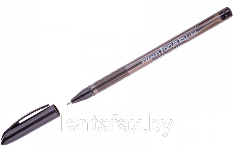Ручка шариковая Luxor "Focus Icy", линия 0,8мм, чёрная. ЦЕНА БЕЗ НДС