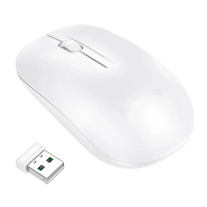 Мышь беспроводная Borofone BG14, 2,4G, 1000dpi, белый 556932