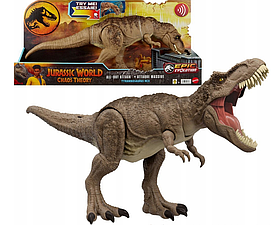 Фигурка Jurassic World Mattel Мир Юрского периода Полная Атака T-Rex со звуком  HXF53