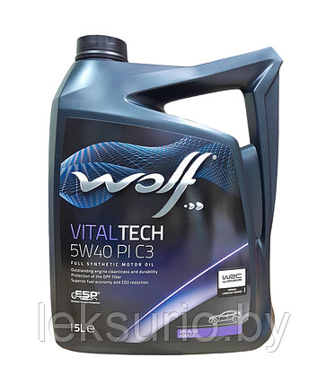 Масло синтетика 5w40 PI C3 WOLF VITALTECH 5 литров, фото 2