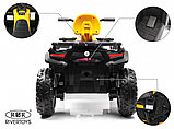Детский электроквадроцикл RiverToys T001TT 4WD (желтый) 12V/10Ah Полноприводный, фото 6