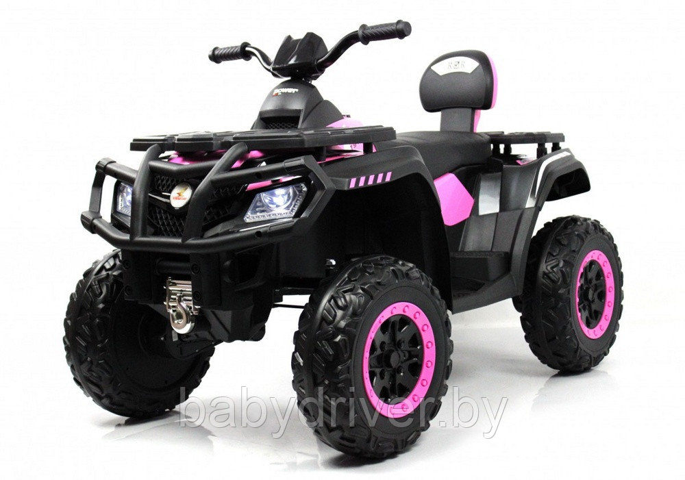Детский электроквадроцикл RiverToys T001TT 4WD (розовый) 12V/10Ah