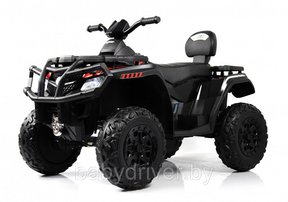Детский электроквадроцикл RiverToys T001TT 4WD (чёрный) 12V/10Ah