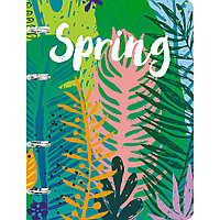 Тетрадь "Spring", А5, 120 листов, клетка, разноцветный