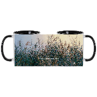 Кружка "Волнение", Валерий Шкарубо, керамика, 330 мл, белый, черный