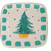 Блюдо керамическое "794311", 20 см, разноцветное