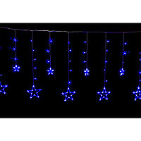 Гирлянда LED "Бахрома. Звезда s", 3 м, синий