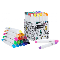 Мелки восковые "Himi Silky Crayon", 24 цвета, ассорти