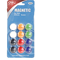 Кнопки магнитные "Magnet", 20 мм, 12 шт, ассорти