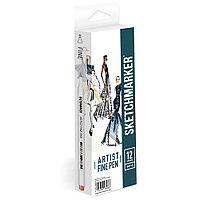 Ручки капиллярные "Sketchmarker. Basic 3", 12 шт.