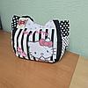 Сумка шоппер черно-белая  Hello Kitty Хеллоу Китти. Размер: 45х35см, фото 4