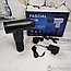 Массажер мышечный (массажный ударный пистолет) Fascial Gun  Черный КН-320 (4 насадки), фото 4