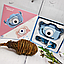 Детский фотоаппарат Childrens Fun Camera / Видеокамера / + 5 игр (голубой котик/розовый смайлик), фото 5