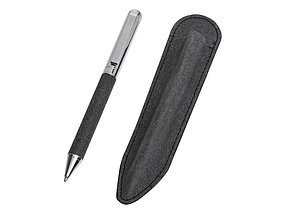 Ручка шариковая Venera из переработанной стали и переработанной кожи, фото 2