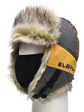 Шапка ушанка зимняя HUNTSMAN Elbrus Серый/Банан