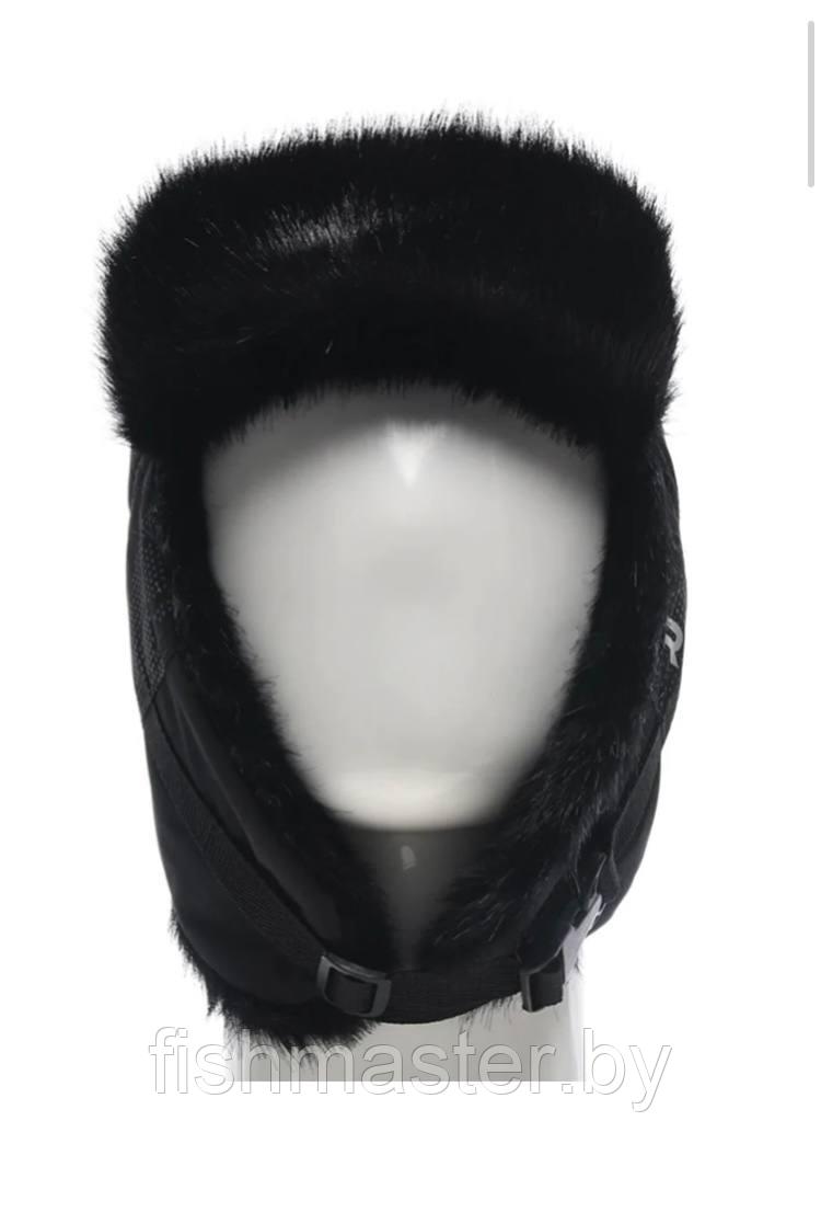 Шапка ушанка зимняя HUNTSMAN REFLECT Чёрный/норка с маской 58-60