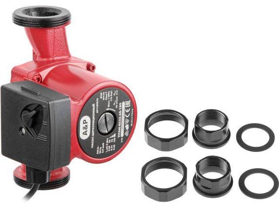 Насос циркуляционный Titan-RS32-60-180, A&P (55-100 Вт, 3300 л/ч, 6 м), фото 2