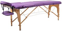 Массажный стол Atlas Sport 2-с деревянный 195х70 см Фиолетовый