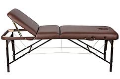 Массажный стол Atlas Sport 70 см XXL PRO 3-c деревянный Коричневый
