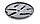Эмблема Volkswagen Golf 6 / Passat CC / Passat B7- задняя (черная глянцевая 110 мм) 6C0853630 BK1, фото 3
