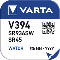 Элемент питания VARTA Watch 394 SR936SW Silver 1,55V, Bl.1