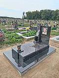 ОДИНОЧНЫЙ ГРАНИТНЫЙ ПАМЯТНИК В ЕВРОПЕЙСКОМ СТИЛЕ, фото 2