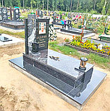 ОДИНОЧНЫЙ ГРАНИТНЫЙ ПАМЯТНИК В ЕВРОПЕЙСКОМ СТИЛЕ, фото 3