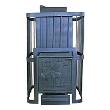 Банная печь ComfortProm Премиум чугун 8-9 мм Закрытая каменка (до 26 м. куб.) чугунная дверь, фото 2