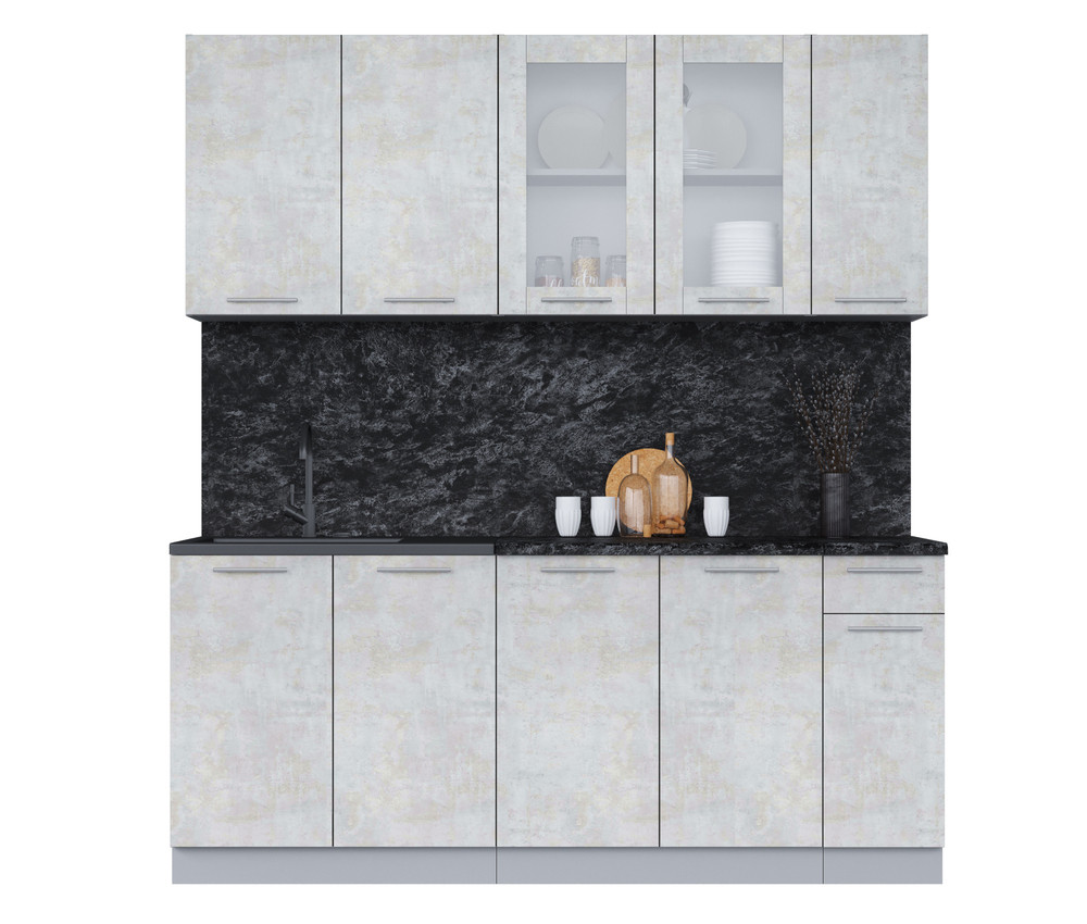 Кухня Мила 1.9м Бетон лайт