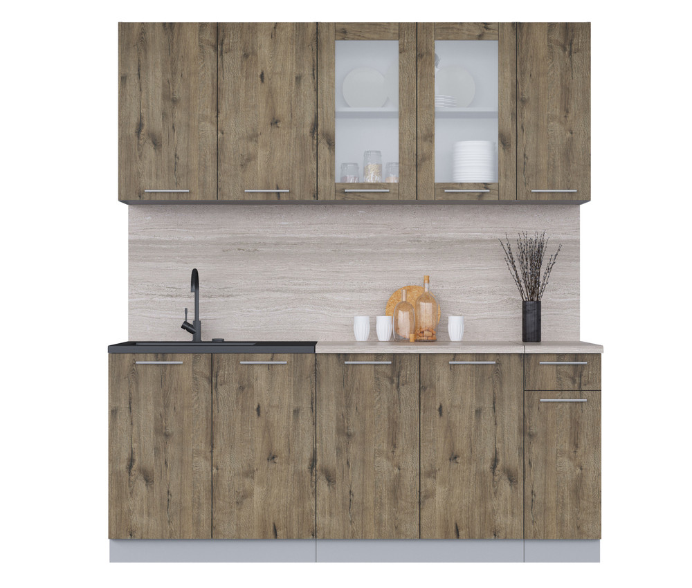 Кухня Мила 1.9м Дуб веллингтон