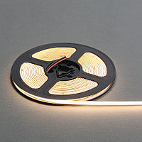 Лента светодиодная COB, 480 LED/м, 6Вт/м, 12В, CRI90, 600-700Лм/м 5000х4 мм, IP20, 3000-3500К (теплый белый)