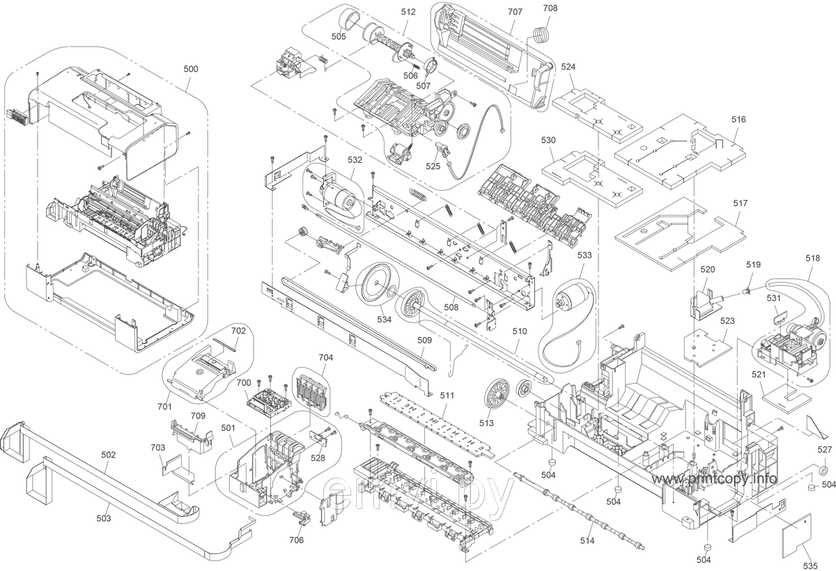 MECH-011 INK SYSTEM ASSY, CA21, EPPI для Epson Stylus NX200 MECH-011 INK SYSTEM ASSY, CA21, EPPI дл 1487935