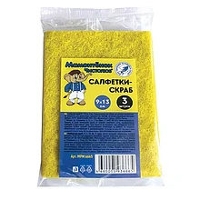 Салфетки-скраб Мамонтенок чистолюб 130*90мм 3 шт в упаковке MPM6665