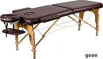 Массажный стол Atlas Sport складной 2-с деревянный 70 см (темно-коричневый)