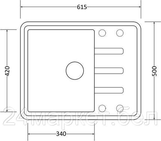 Кухонная мойка ZorG Torino 62 (слоновая кость), фото 2