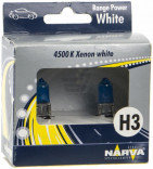Автомобильная лампа Narva H3 Range Power White 2шт